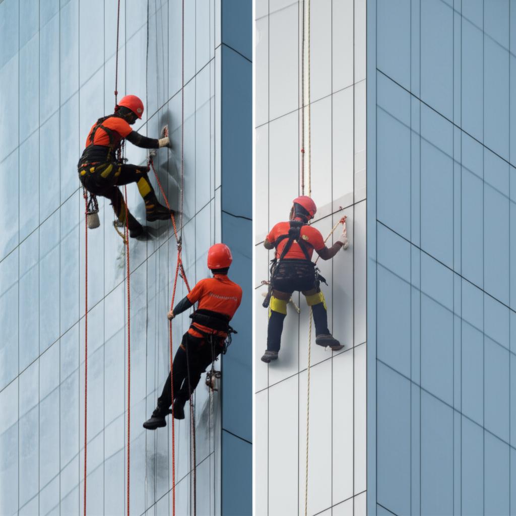 Jasa waterproofing dinding luar gedung tinggi dari PT Sabesa