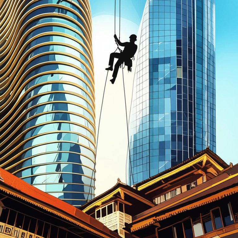 Bagaimana Rope Access Membantu Perawatan Gedung Berarsitektur Unik