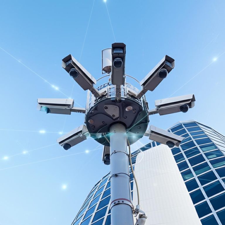 Instalasi Tower CCTV dan Sistem Keamanan Terpadu