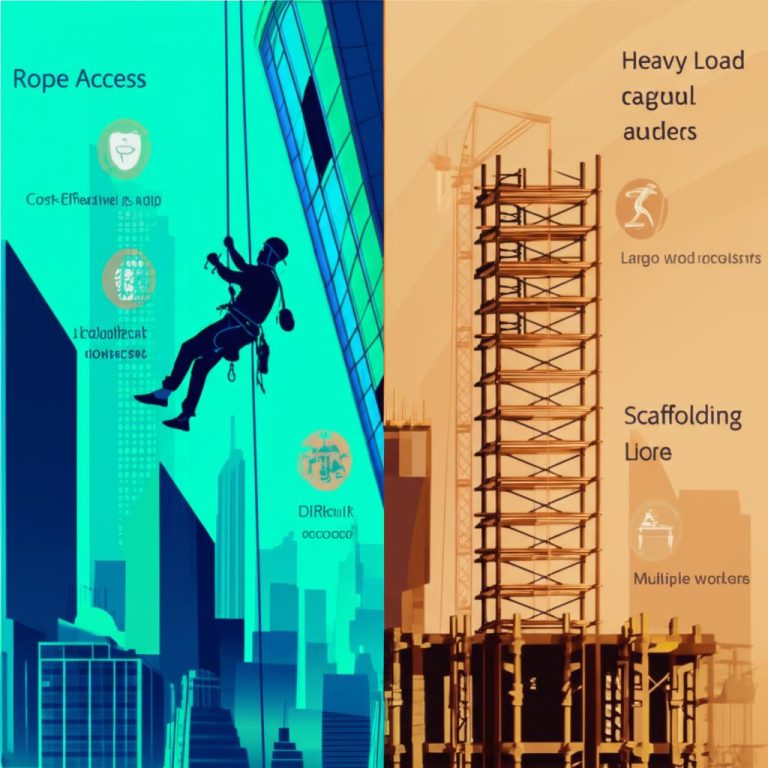 Keuntungan Menggunakan Jasa Rope Access Dibandingkan Scaffolding